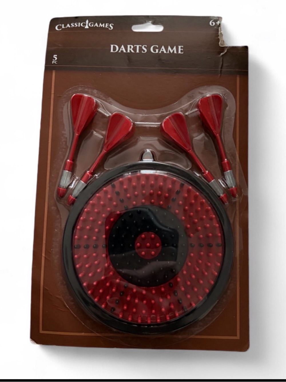 Classic Red and Black Magnetic Darts Game